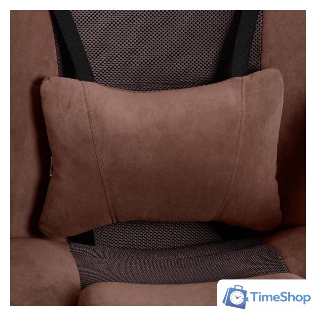 Игровое (геймерское) кресло TetChair Driver (флок/ткань, коричневый) - Изображение №8 — Интернет-магазин Time-Shop