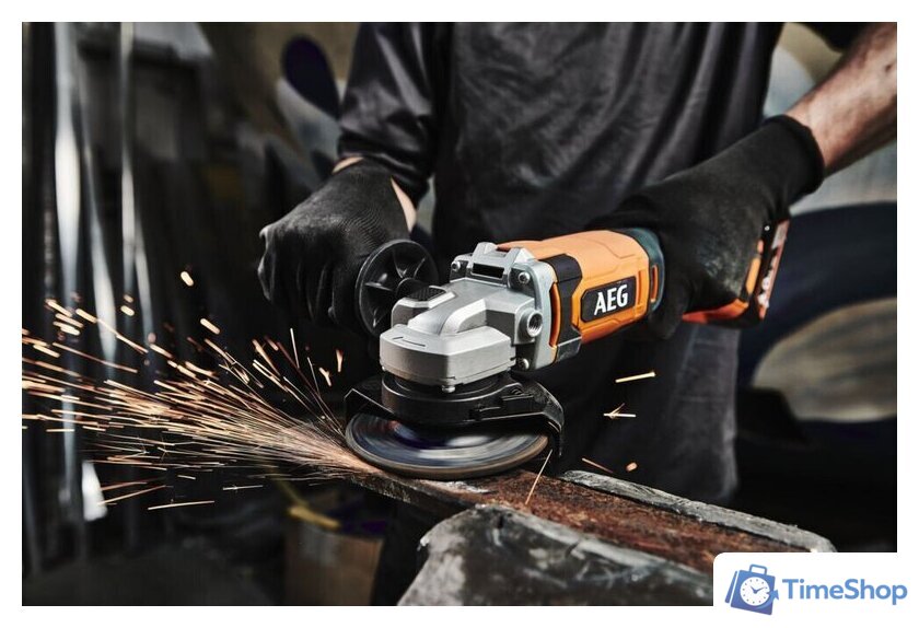 Угловая шлифмашина AEG Powertools BEWS18-125X2-0 4935498182 (без АКБ) - Изображение №3 — Интернет-магазин Time-Shop