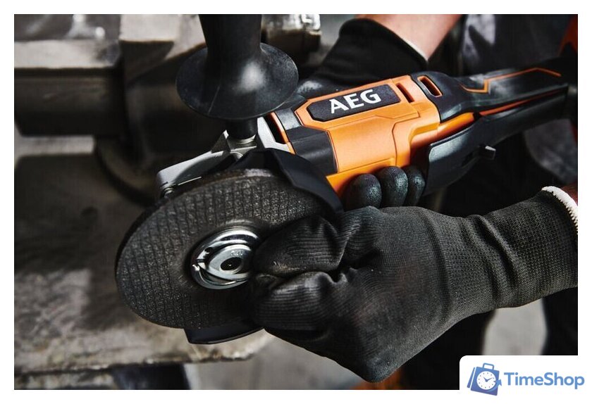 Угловая шлифмашина AEG Powertools BEWS18-125X2-0 4935498182 (без АКБ) - Изображение №5 — Интернет-магазин Time-Shop