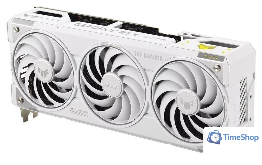 Видеокарта ASUS TUF Gaming GeForce RTX 5070 Ti 16GB GDDR7 BTF White OC Edition TUF-RTX5070TI-O16G-BTF-WHITE - Изображение №3 — Интернет-магазин Time-Shop