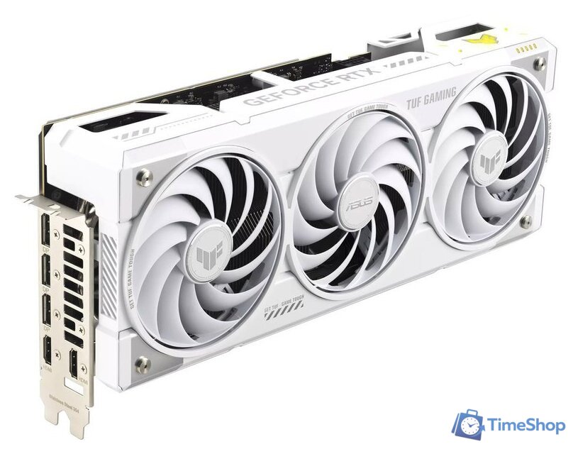 Видеокарта ASUS TUF Gaming GeForce RTX 5070 Ti 16GB GDDR7 BTF White OC Edition TUF-RTX5070TI-O16G-BTF-WHITE - Изображение №1 — Интернет-магазин Time-Shop
