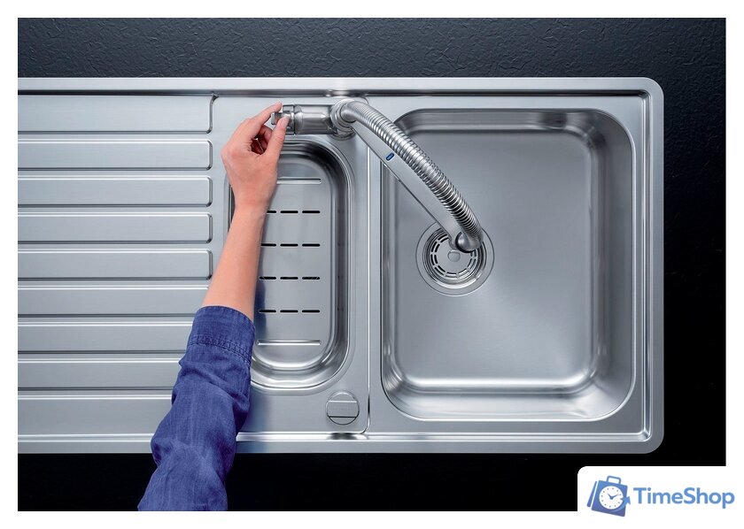 Смеситель Blanco Solenta-S Senso (рычаг слева, хром) - Изображение №3 — Интернет-магазин Time-Shop