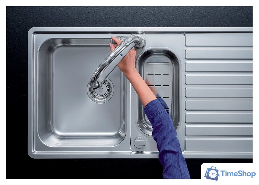 Смеситель Blanco Solenta-S Senso (рычаг слева, хром) - Изображение №4 — Интернет-магазин Time-Shop