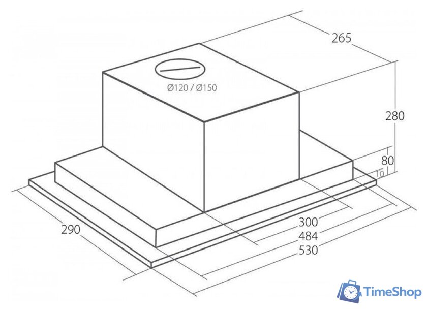 Кухонная вытяжка Akpo Neva II 60 WK-10 (нержавеющая сталь) - Изображение №2 — Интернет-магазин Time-Shop
