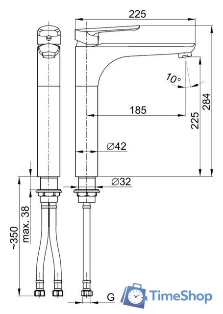 Смеситель Armatura Tanzanit 5022-712-00 - Изображение №2 — Интернет-магазин Time-Shop