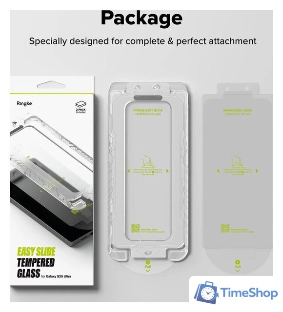 Защитное стекло Ringke Easy Slide 2шт для Galaxy S25 Ultra - Изображение №17 — Интернет-магазин Time-Shop