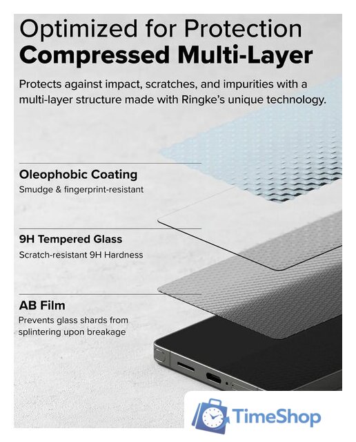 Защитное стекло Ringke Easy Slide 2шт для Galaxy S25 Ultra - Изображение №9 — Интернет-магазин Time-Shop