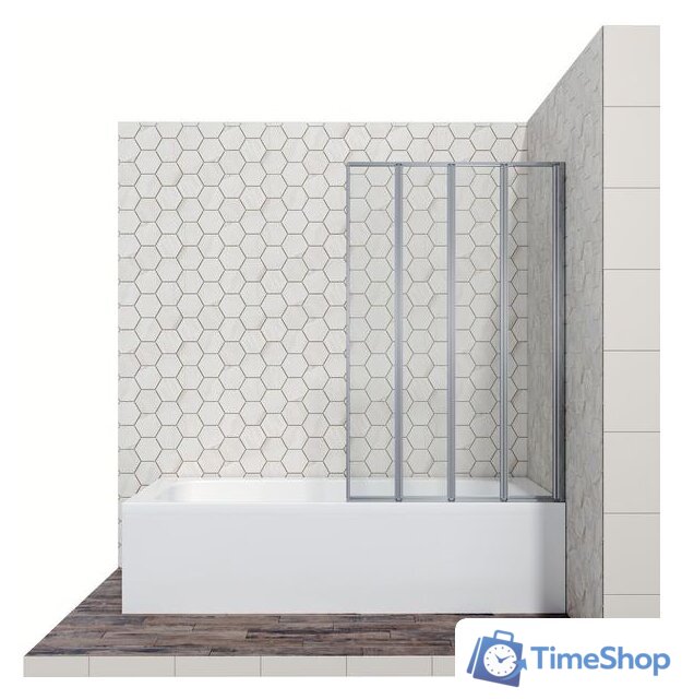 Стеклянная шторка для ванны Ambassador Bath Screens 16041111R 100 - Изображение №1 — Интернет-магазин Time-Shop