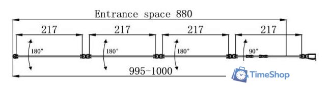 Стеклянная шторка для ванны Ambassador Bath Screens 16041111R 100 - Изображение №6 — Интернет-магазин Time-Shop