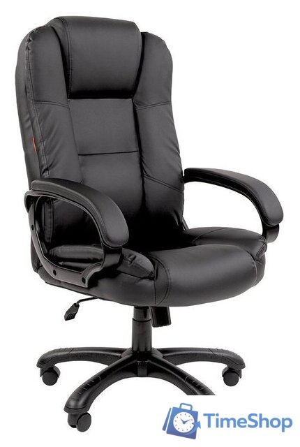Офисное кресло CHAIRMAN 600 (экопремиум, черный) - Изображение №1 — Интернет-магазин Time-Shop