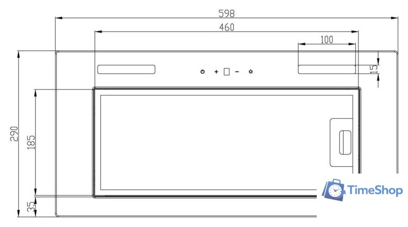 Кухонная вытяжка Schtoff Liberty 60 Black (черный) - Изображение №2 — Интернет-магазин Time-Shop