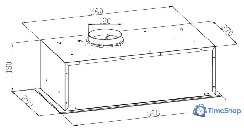 Кухонная вытяжка Schtoff Liberty 60 Black (черный) - Изображение №3 — Интернет-магазин Time-Shop