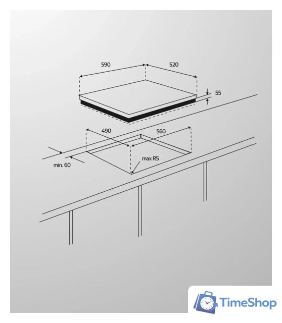 Варочная панель Simfer H60Q40B025 - Изображение №7 — Интернет-магазин Time-Shop