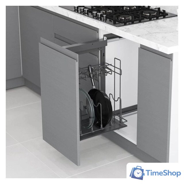 Корзина выкатная Starax S-2880-C (правое крепление, хром) - Изображение №2 — Интернет-магазин Time-Shop