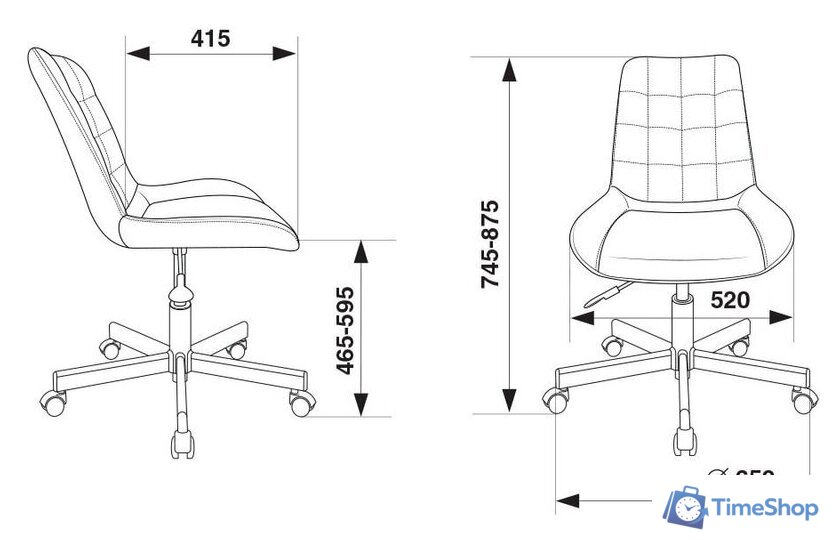 Офисное кресло Бюрократ CH-350M (черный) - Изображение №9 — Интернет-магазин Time-Shop