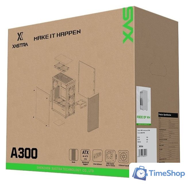 Корпус XASTRA A300 0F (белый) - Изображение №15 — Интернет-магазин Time-Shop