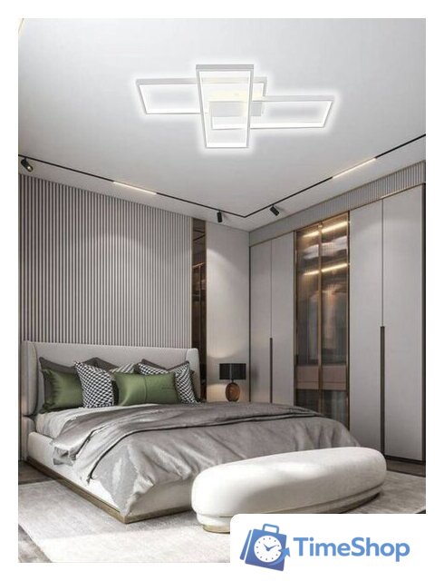 Припотолочная люстра Aitin Pro L71083/3 (белый) - Изображение №4 — Интернет-магазин Time-Shop