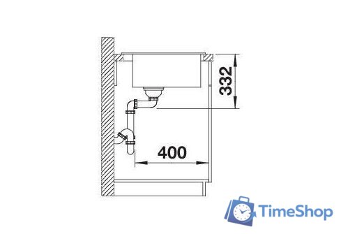 Кухонная мойка Blanco Naya 45 527309 (вулканический серый) - Изображение №6 — Интернет-магазин Time-Shop
