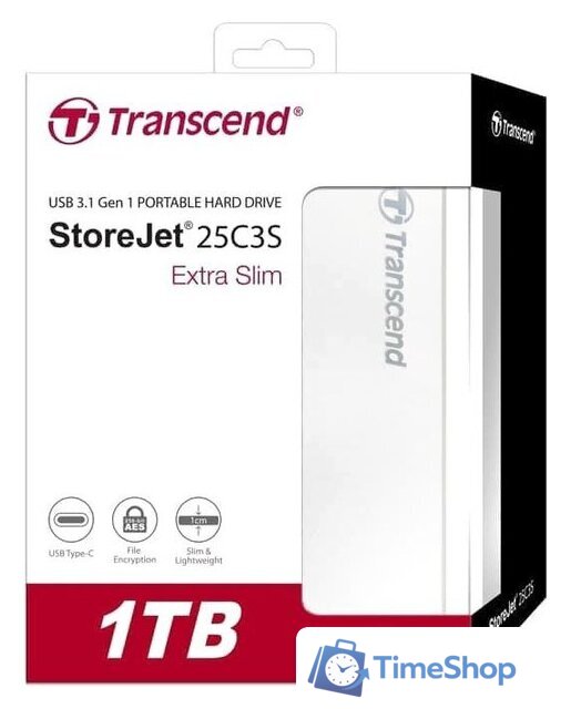 Внешний накопитель Transcend StoreJet 25C3S TS1TSJ25C3S 1TB - Изображение №5 — Интернет-магазин Time-Shop