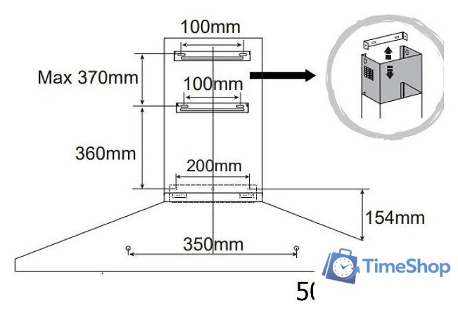 Кухонная вытяжка Evelux Favorite 60 X - Изображение №2 — Интернет-магазин Time-Shop