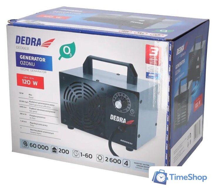 Озонатор Dedra DED6631 - Изображение №4 — Интернет-магазин Time-Shop