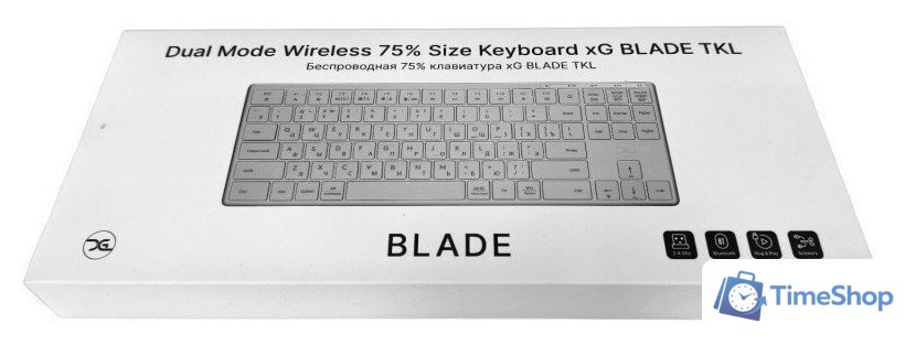 Клавиатура xGhost Blade TKL White Silver - Изображение №7 — Интернет-магазин Time-Shop