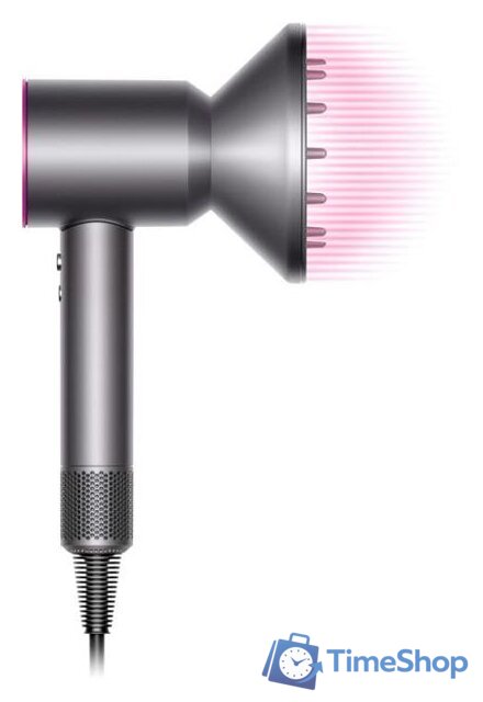 Фен Dyson HD07 Supersonic (с переходником на евровилку, фуксия) - Изображение №3 — Интернет-магазин Time-Shop