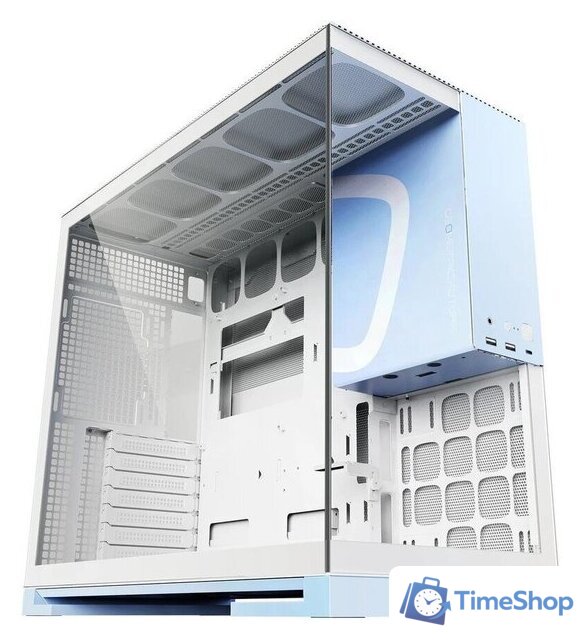 Корпус Geometric Future Model 5 (белый/голубой) - Изображение №1 — Интернет-магазин Time-Shop