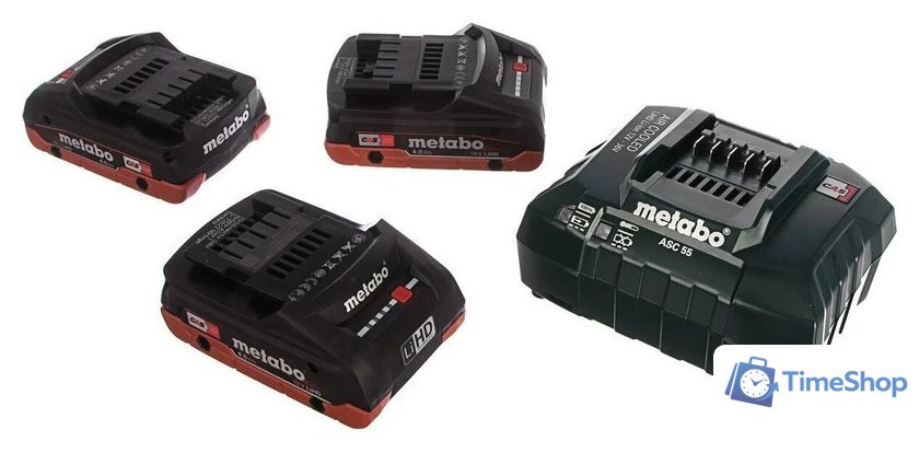 Аккумулятор с зарядным устройством Metabo Basic-Set 685132000 (18В/3x4 Ah + 14.4–36В ) - Изображение №1 — Интернет-магазин Time-Shop