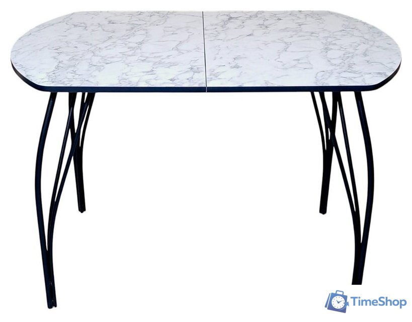 Кухонный стол Arvento Флок 3 раздвижной 110-140х70 (мрамор каррара) - Изображение №2 — Интернет-магазин Time-Shop