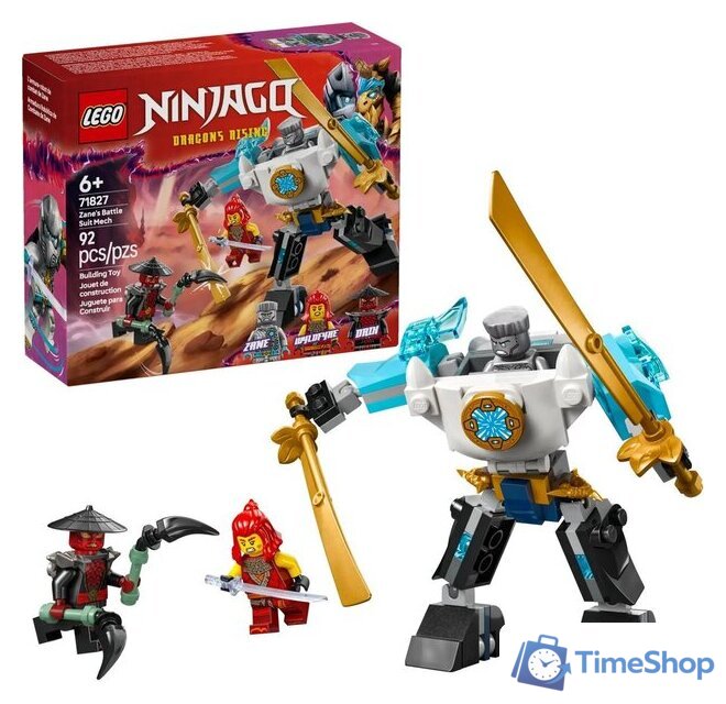 Конструктор LEGO Ninjago 71827 Боевой робот Зейна в броне - Изображение №3 — Интернет-магазин Time-Shop