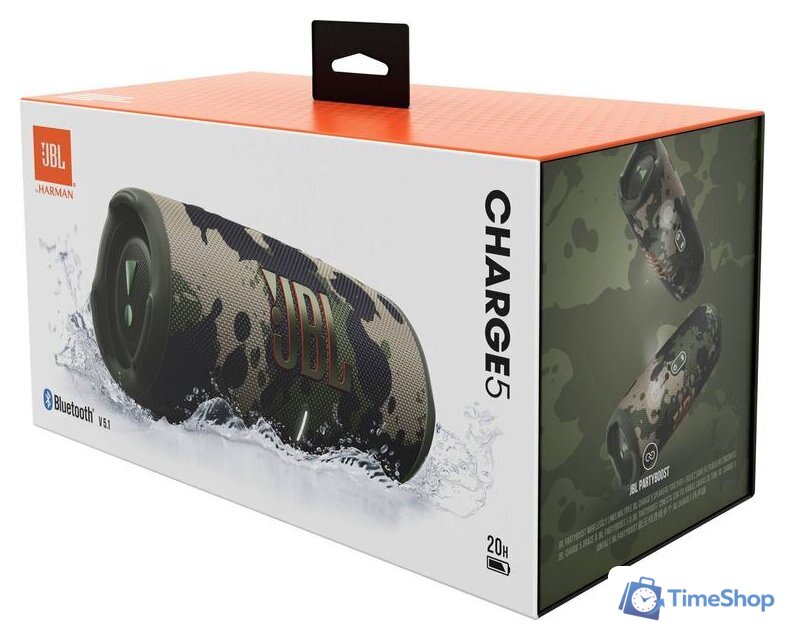 Беспроводная колонка JBL Charge 5 (камуфляж) - Изображение №7 — Интернет-магазин Time-Shop
