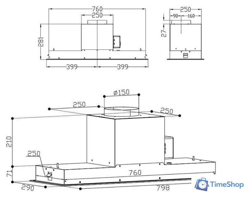 Кухонная вытяжка Korting KHI 9099 ICGN - Изображение №10 — Интернет-магазин Time-Shop