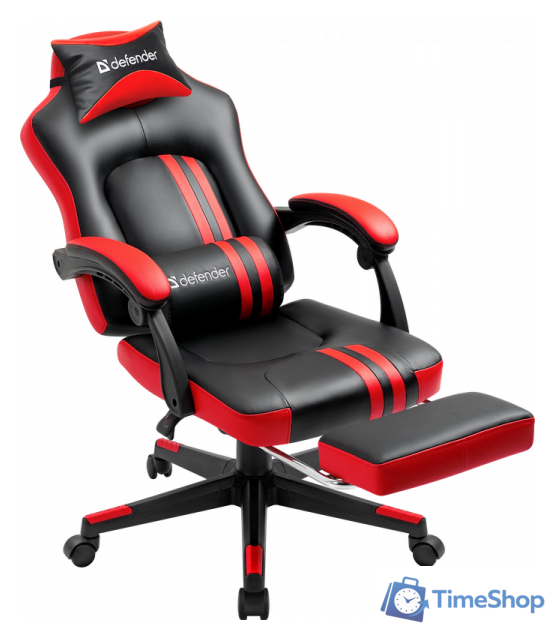 Игровое (геймерское) кресло Defender Diablo (черный/красный) - Изображение №1 — Интернет-магазин Time-Shop