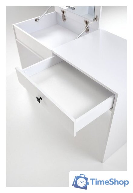 Туалетный столик с зеркалом Halmar Megan (белый) - Изображение №7 — Интернет-магазин Time-Shop