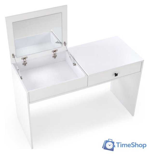 Туалетный столик с зеркалом Halmar Megan (белый) - Изображение №4 — Интернет-магазин Time-Shop