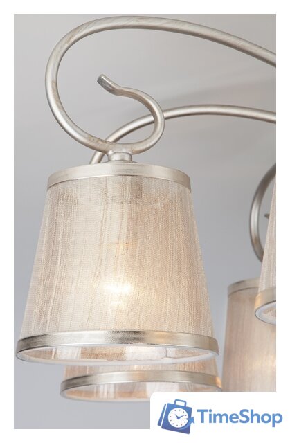 Припотолочная люстра Евросвет Liona 60065/8 (серебристый) - Изображение №5 — Интернет-магазин Time-Shop