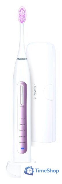 Электрическая зубная щетка Vitammy Aurum (белый/розовый) - Изображение №8 — Интернет-магазин Time-Shop