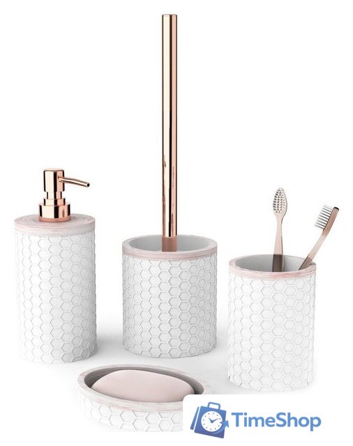 Аксессуары для ванной и туалета FORA Soft (4 предмета) - Изображение №1 — Интернет-магазин Time-Shop