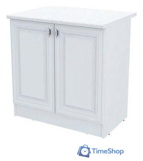 Шкаф напольный Горизонт Настя 800 (белый софт) - Изображение №1 — Интернет-магазин Time-Shop