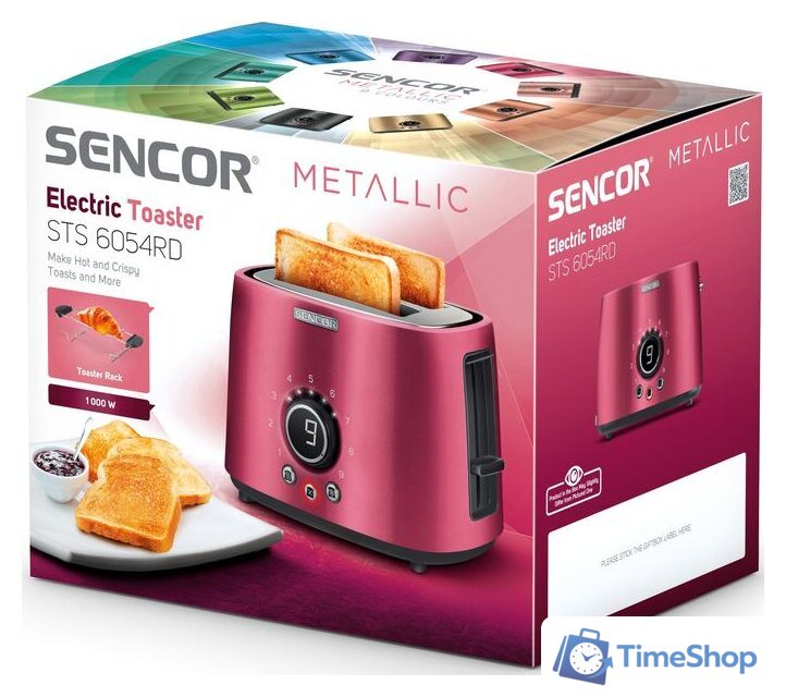 Тостер Sencor STS 6054RD - Изображение №11 — Интернет-магазин Time-Shop