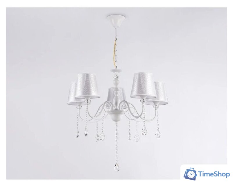 Подвесная люстра Ambrella light Traditional TR4603/5 WH (белый) - Изображение №4 — Интернет-магазин Time-Shop