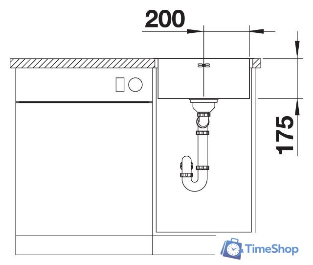 Кухонная мойка Blanco Supra 400-IF - Изображение №4 — Интернет-магазин Time-Shop
