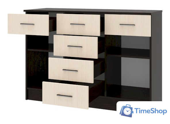 Комод Памир София 1200 2Д (венге-дуб белфорт) - Изображение №2 — Интернет-магазин Time-Shop