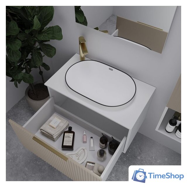  ЗОВ Тумба под умывальник Дублин 100 DU100LWMFC (флавио кашемир) - Изображение №3 — Интернет-магазин Time-Shop