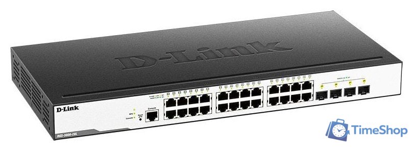 Управляемый коммутатор 2-го уровня D-Link DGS-3000-28L/B1A - Изображение №2 — Интернет-магазин Time-Shop