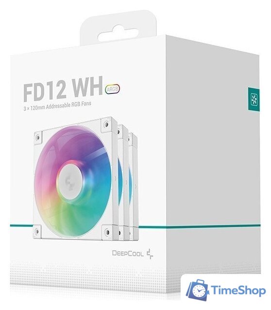 Комплект вентиляторов для корпуса DeepCool FD12 ARGB R-FD12-WHAPN3-G - Изображение №10 — Интернет-магазин Time-Shop