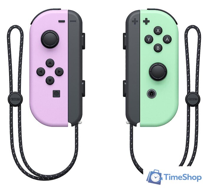 Геймпад Nintendo Joy-Con (пастельный фиолетовый/пастельный зеленый) - Изображение №1 — Интернет-магазин Time-Shop