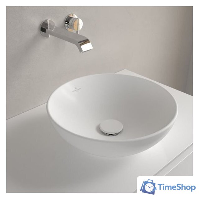 Умывальник Villeroy & Boch Loop&Friends Stone White 4A4501RW - Изображение №7 — Интернет-магазин Time-Shop