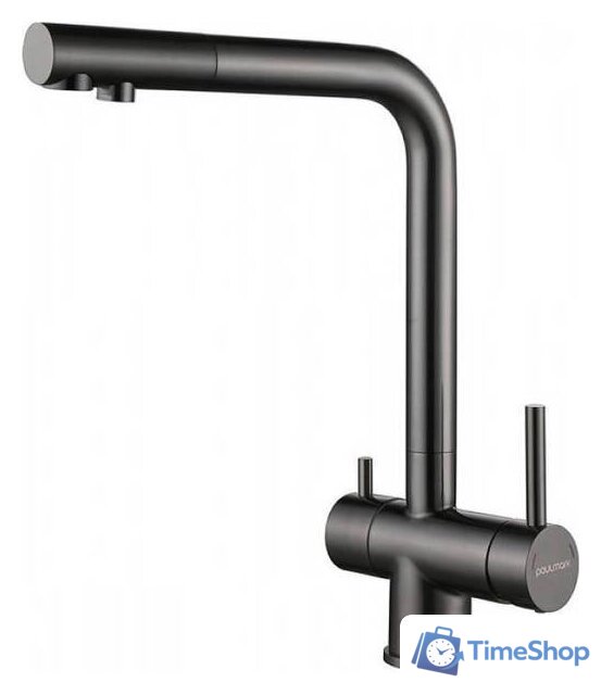 Смеситель Paulmark Skalen Sk213020-GM (вороненая сталь) - Изображение №1 — Интернет-магазин Time-Shop